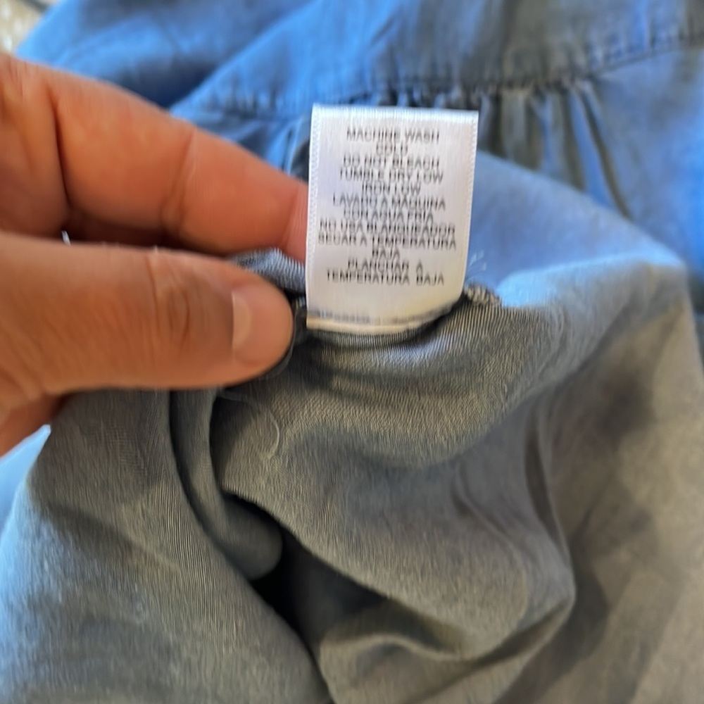Love Tree Half Button-up Tencel Top - Picture 7 of 7